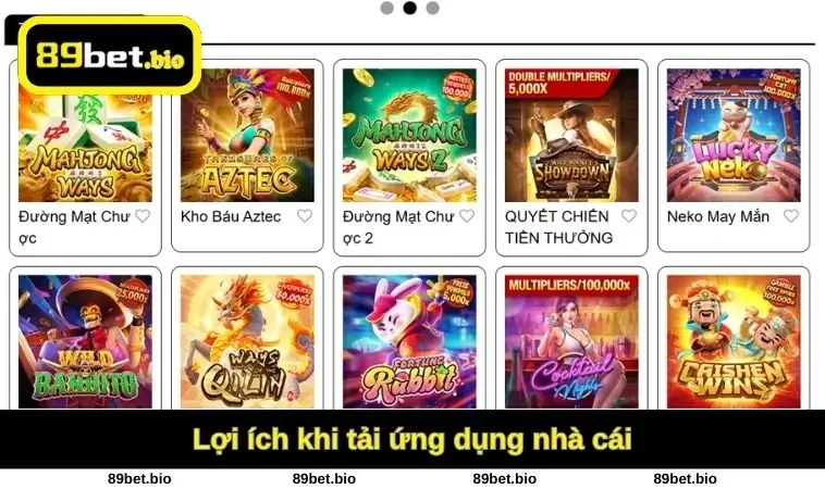 Lợi ích khi tải ứng dụng