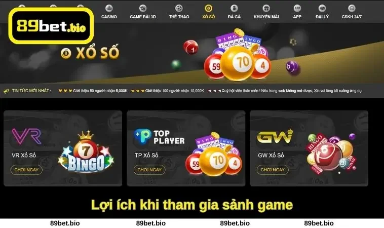 Lợi ích khi tham gia sảnh game